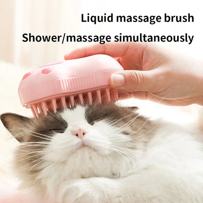 3-in-1 Electric Pet Brush & Grooming Comb