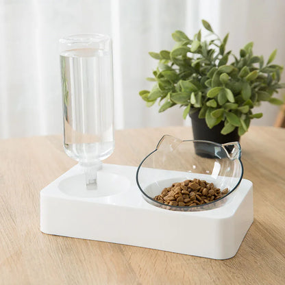 2-in-1 Pet Feeder with Water Dispenser