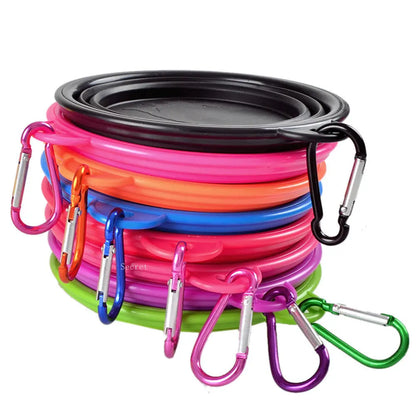 Collapsible Silicone Pet Food & Water Bowl